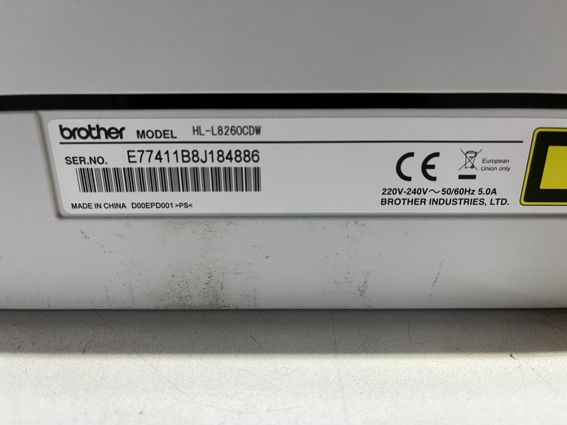 Brother HL-L8260CDW Colour Laser Printer - Image 5 of 5