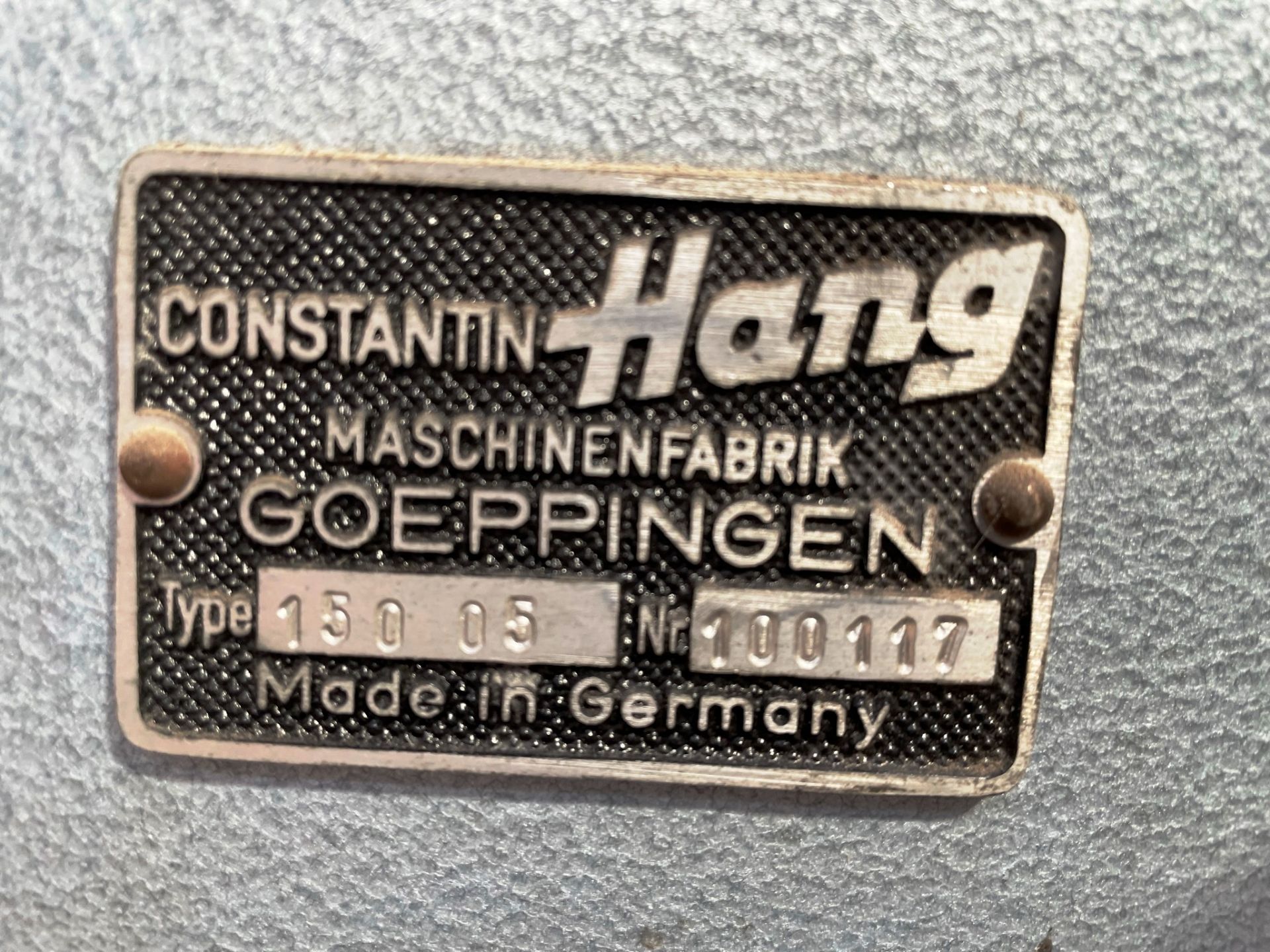 Constantin Hang 150 05 double head riveting machine - Image 8 of 12