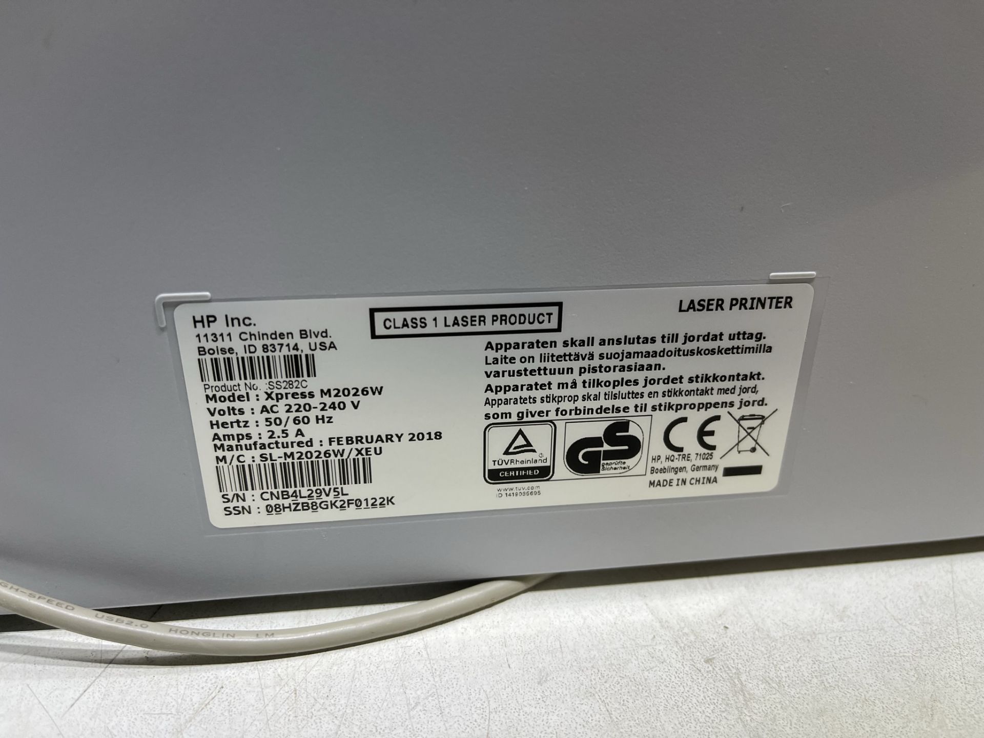 Samsung M2026W Laser Printer - Image 5 of 5