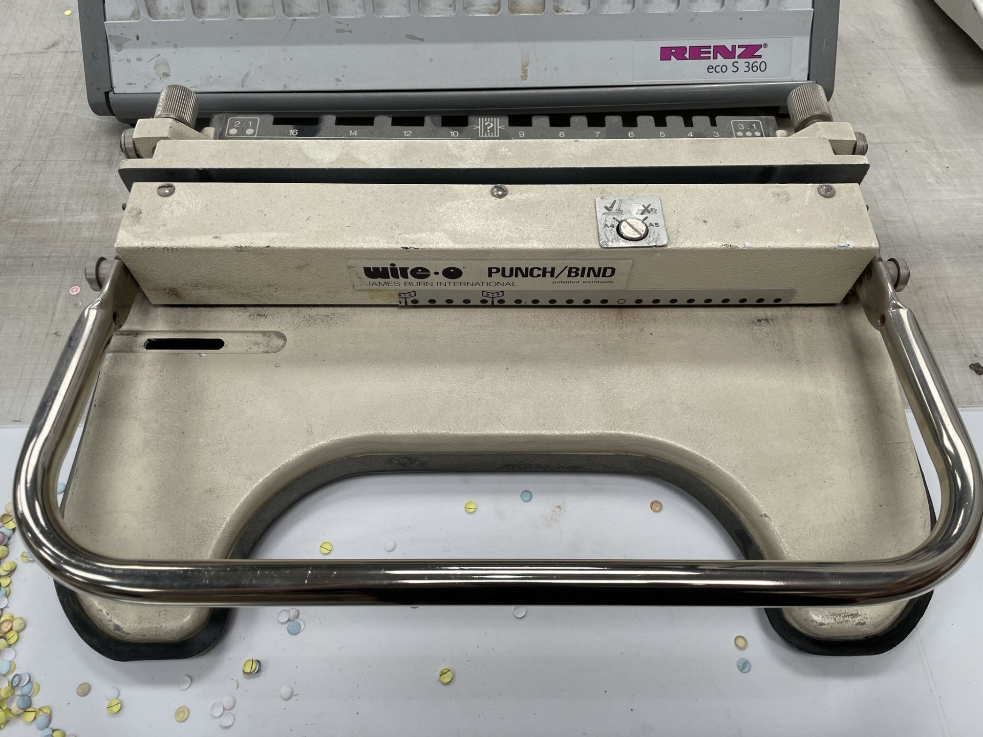 James Burn Wire Binding & Punch Machine