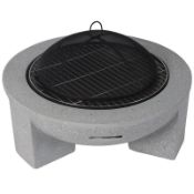 4 x ABLO Anala Grey Wood Burning Fire Pit | ZMD-TM8005