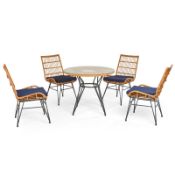 ABLO Musca 4 Seater Rattan Dining Set | ABLOXLFD137