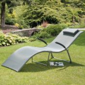 Monte Carlo Grey Sun Lounger | GF05902