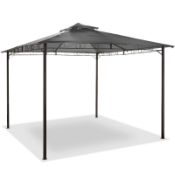 Malaga 3m Dark Grey Steel Gazebo | PG00980G