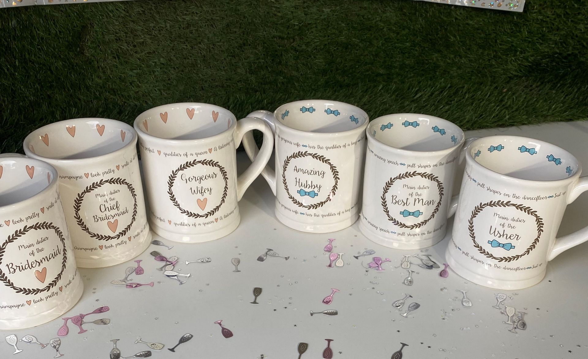 6 x Bridal Party Mugs