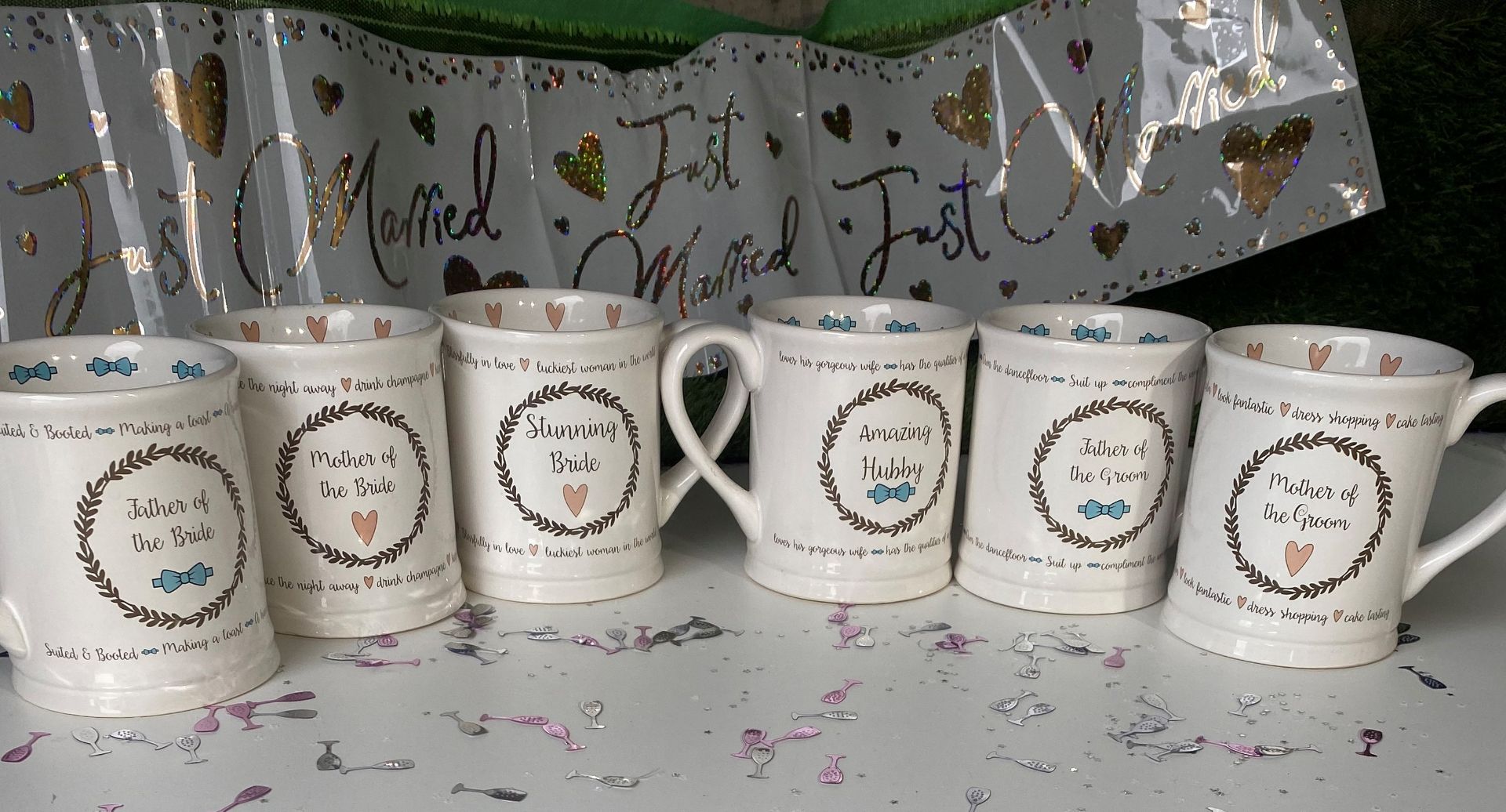 6 x Bridal Party Mugs