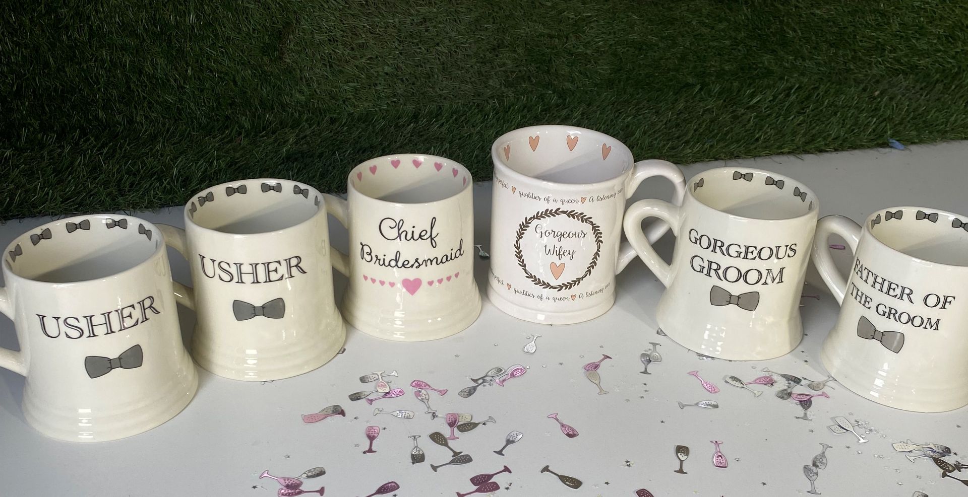 6 x Bridal Party Mugs