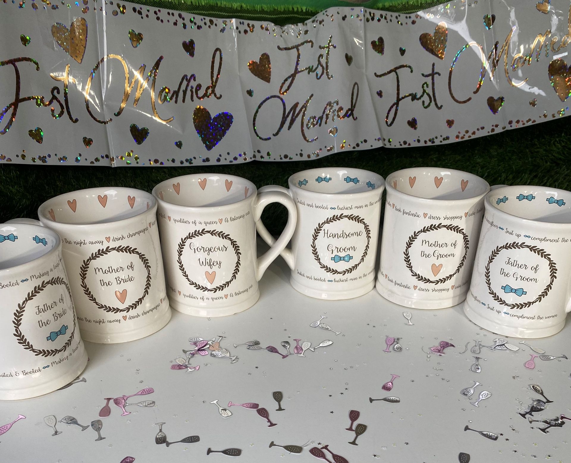 6 x Bridal Party Mugs