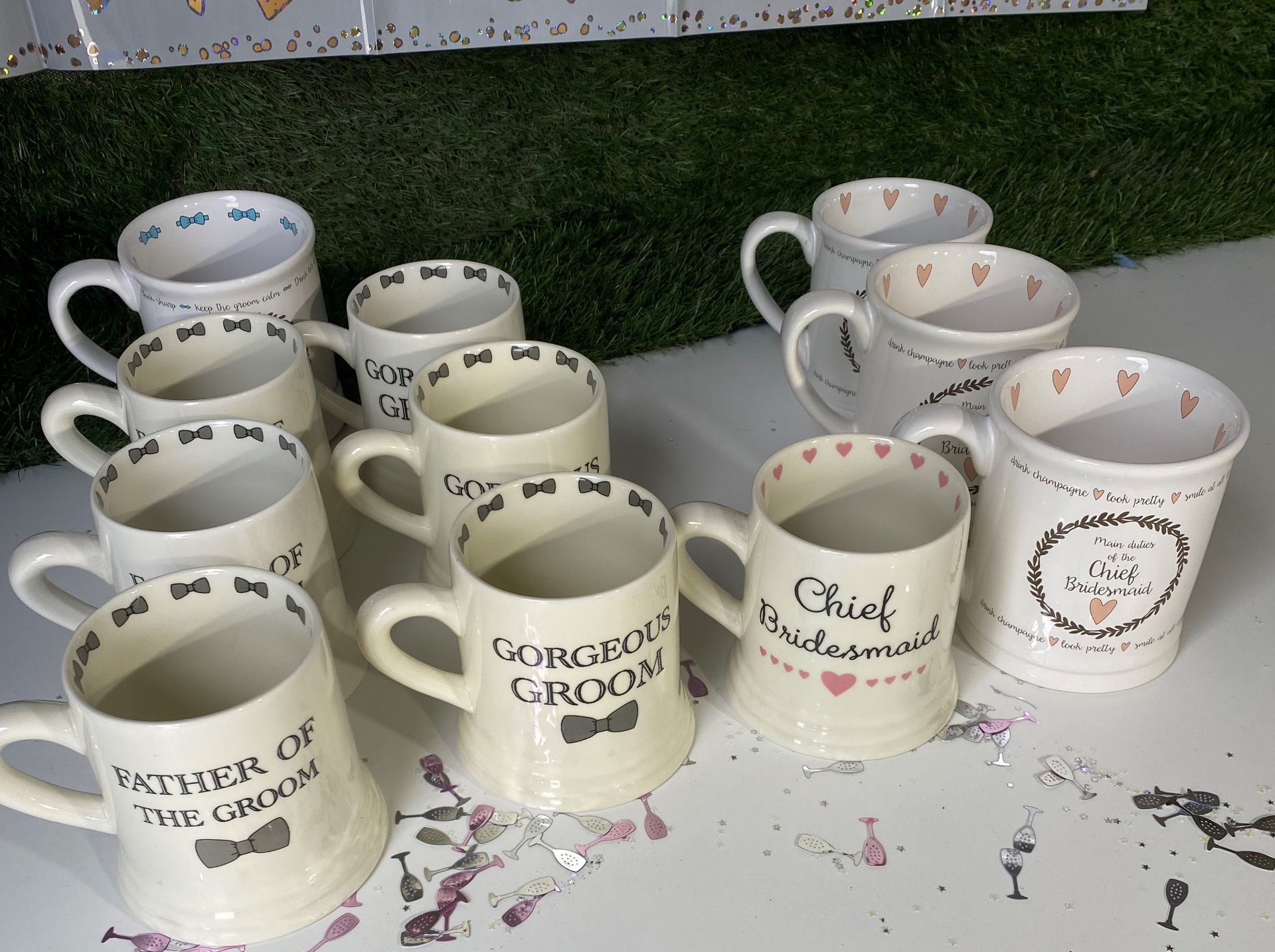 11 x Bridal Party Mugs