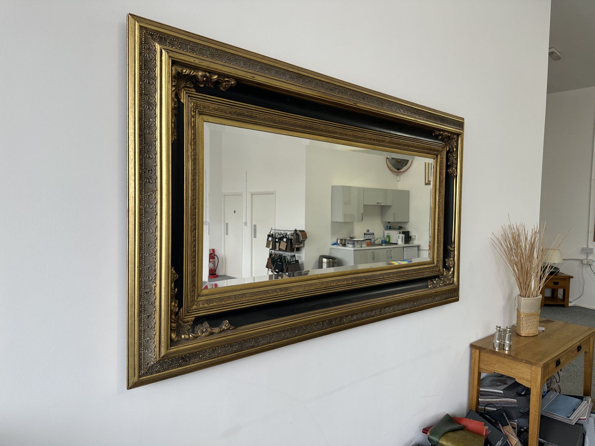 Gold Carved Rectangular Mirror