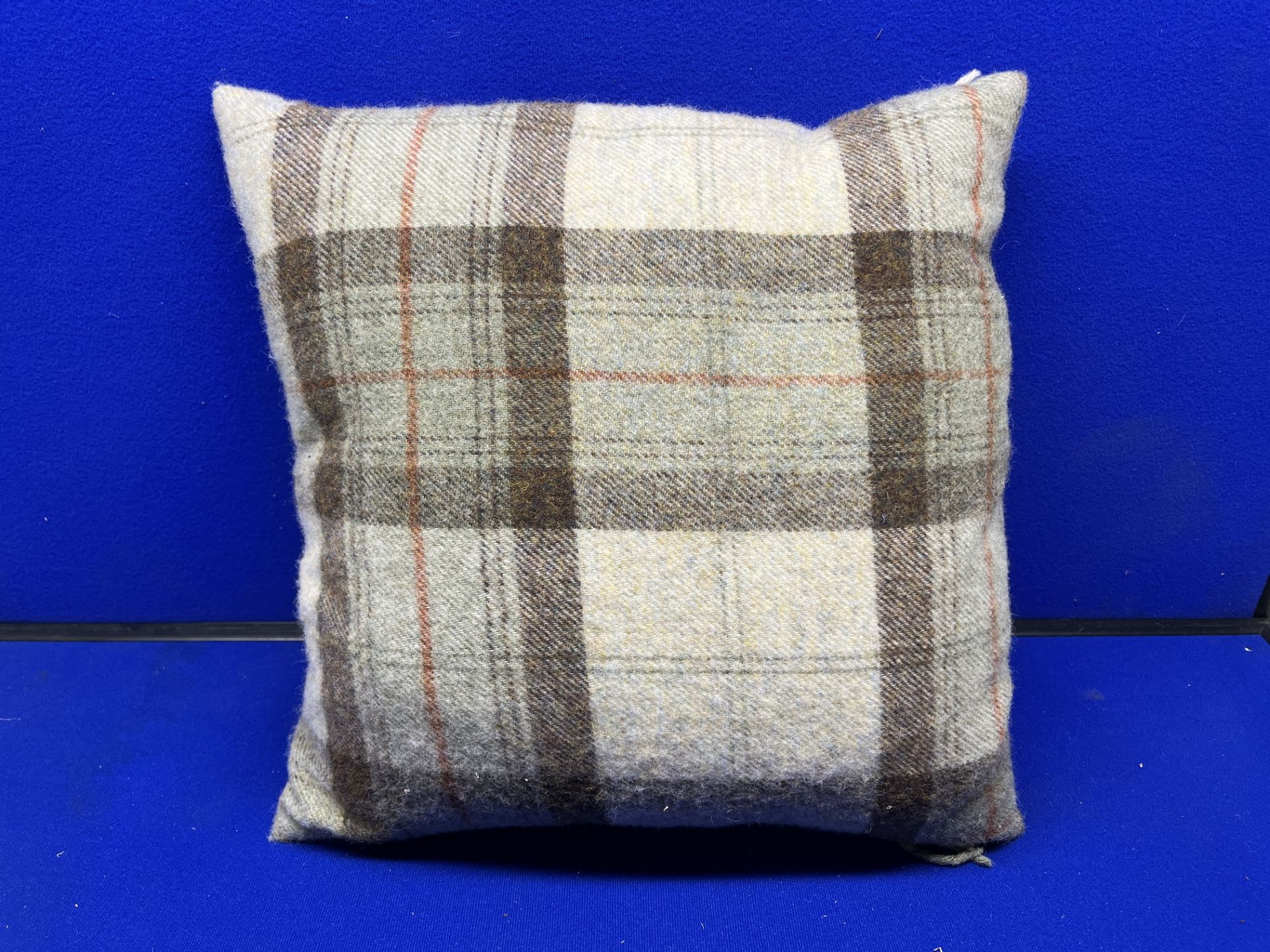 2 x Bronte By Moon Shetland Cushions - Sage - Image 3 of 4