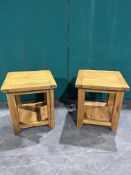 2 x Square Side Tables