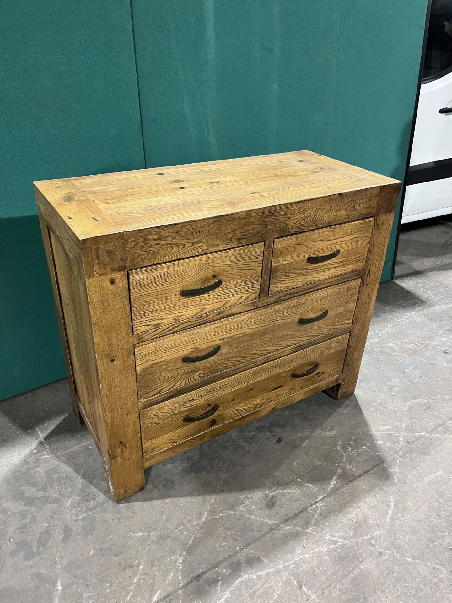 Oak Chest of Drawers | 2 Over 2 Drawer - Image 2 of 4