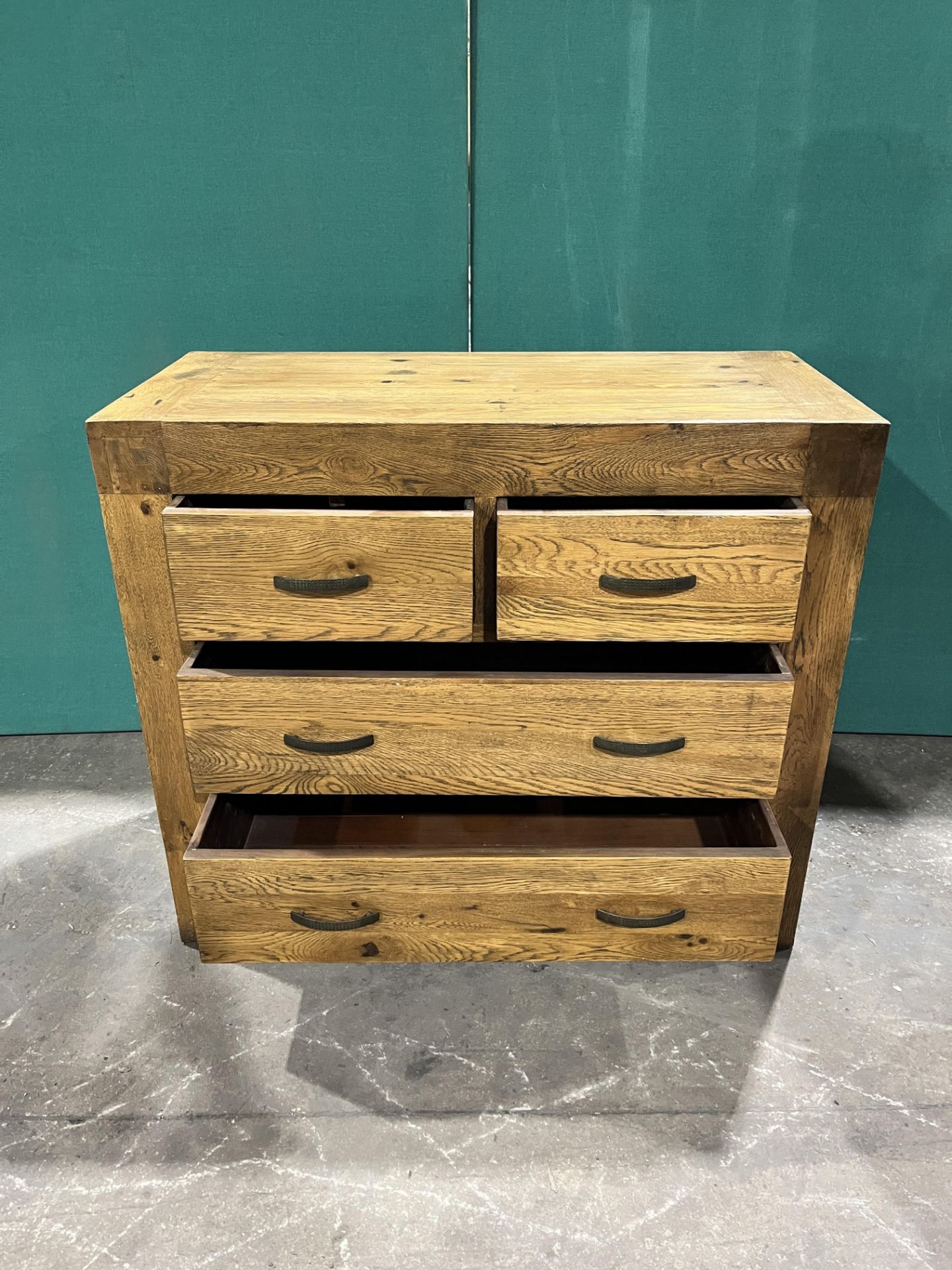 Oak Chest of Drawers | 2 Over 2 Drawer - Image 4 of 4