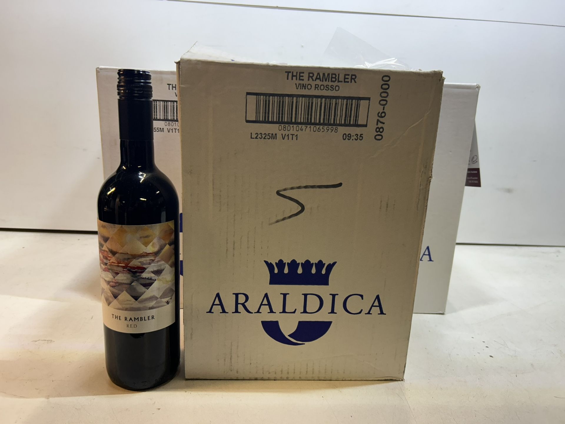 5 x Crates of Araldica The Rambler Red Wine & 3 x Loose Bottles (33 x Bottles in Total)