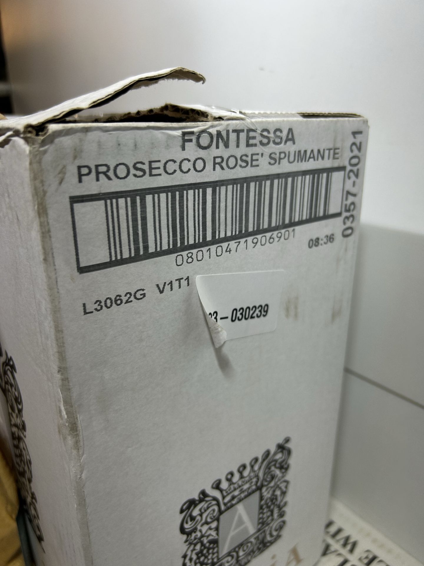 6 x Crates of Adria Versetto/Fontessa Spumante Prosecco & 12 x Loose Bottles (48 x Bottles in Total) - Bild 5 aus 7