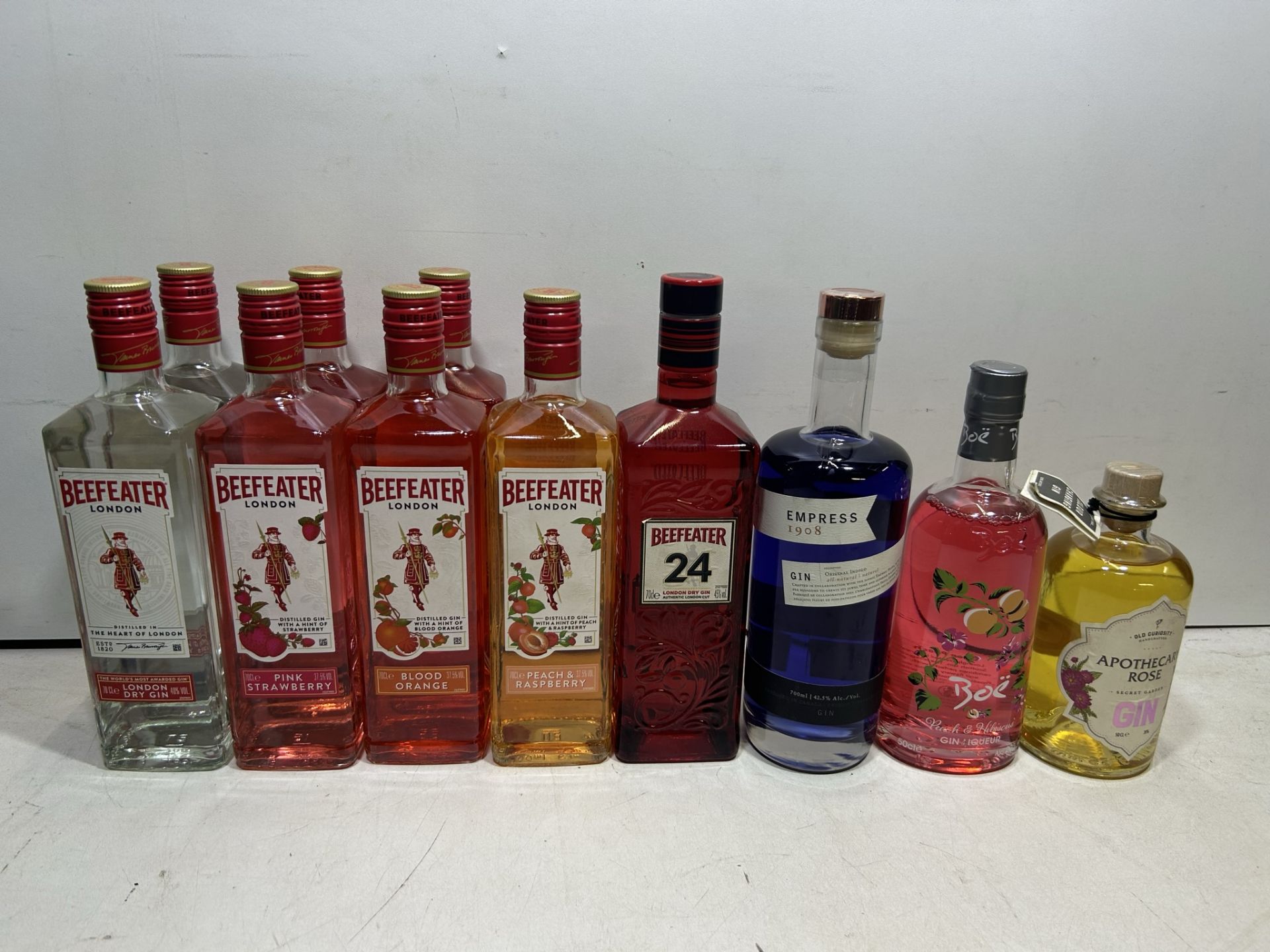 11 x Various Bottles of Flavoured Gin