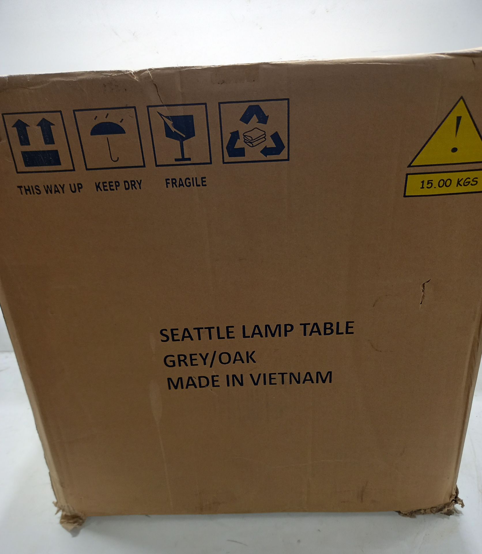 Seattle Grey/Oak Effect Lamp Table