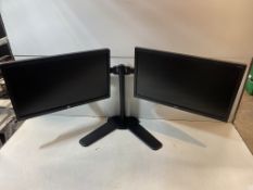 6 x Various HP/Acer/Dell Computer Monitors With Monitor Stands