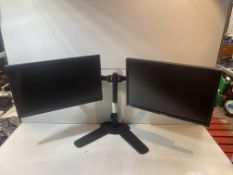 4 x Various HP/Lenovo/Samsung Monitors With Monitor Stands