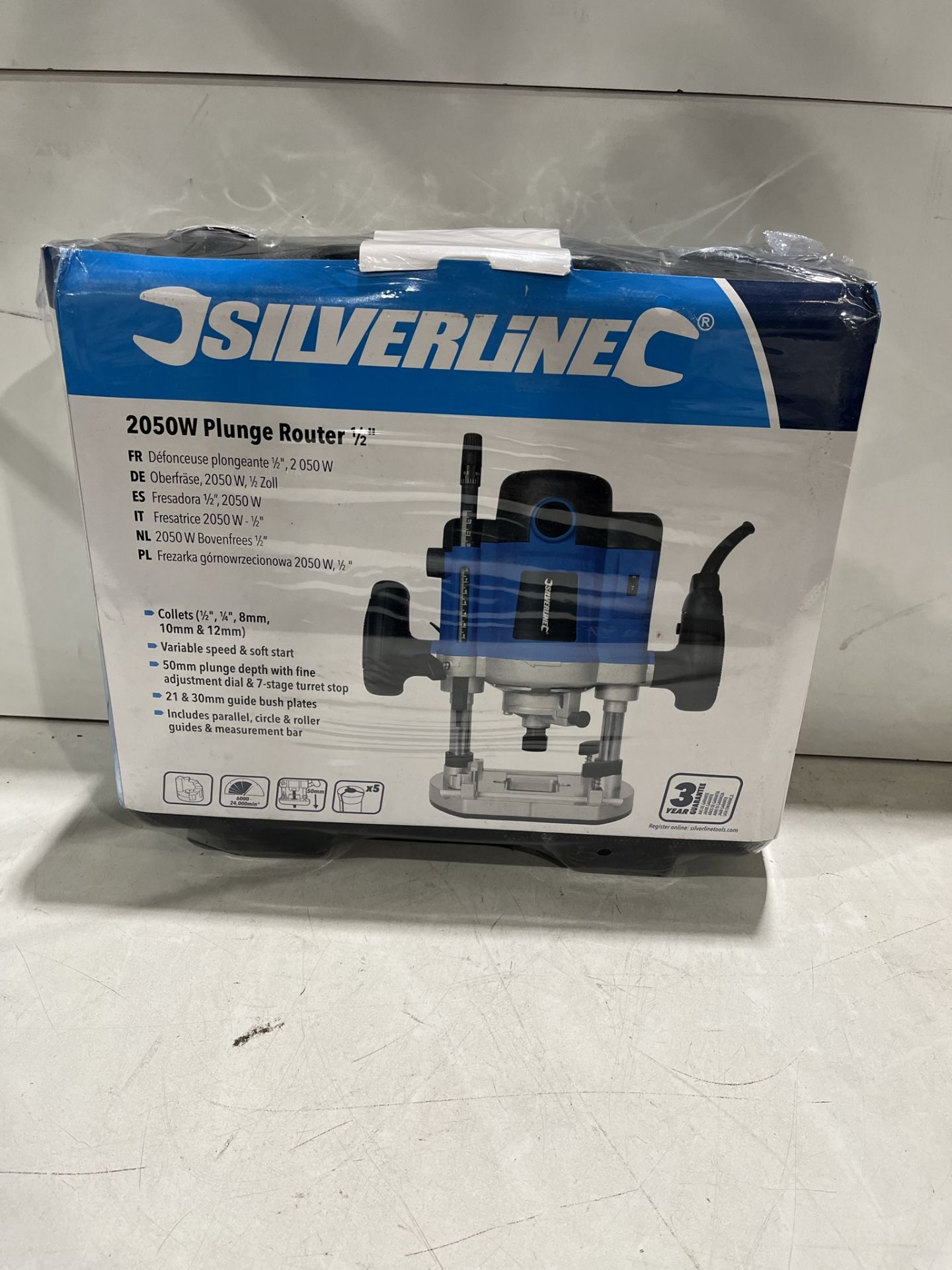 Silverline 2050W 1/2" Plunge Router