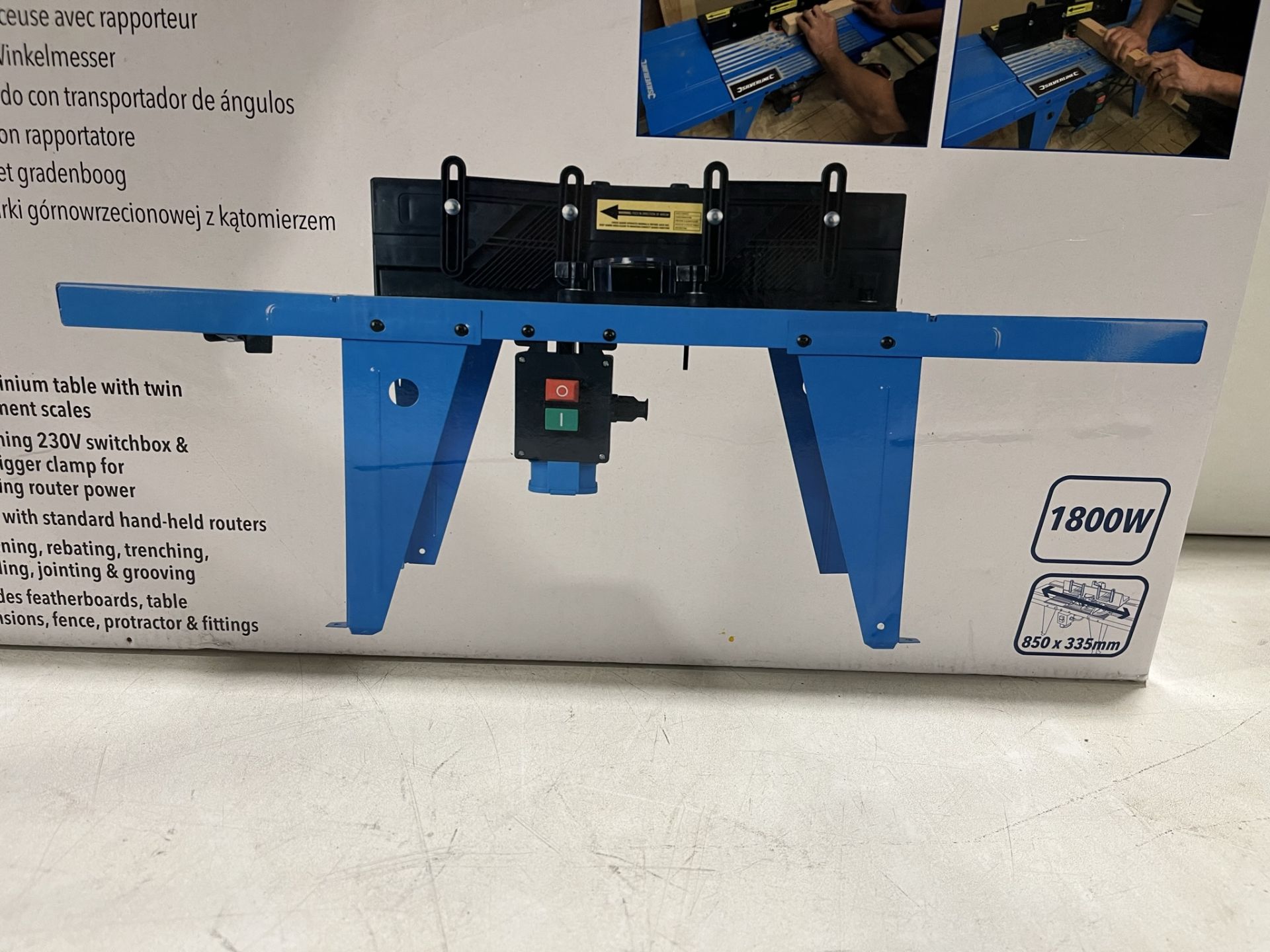 Silverline Router Table with Protractor - 850 x 335mm - Image 4 of 5