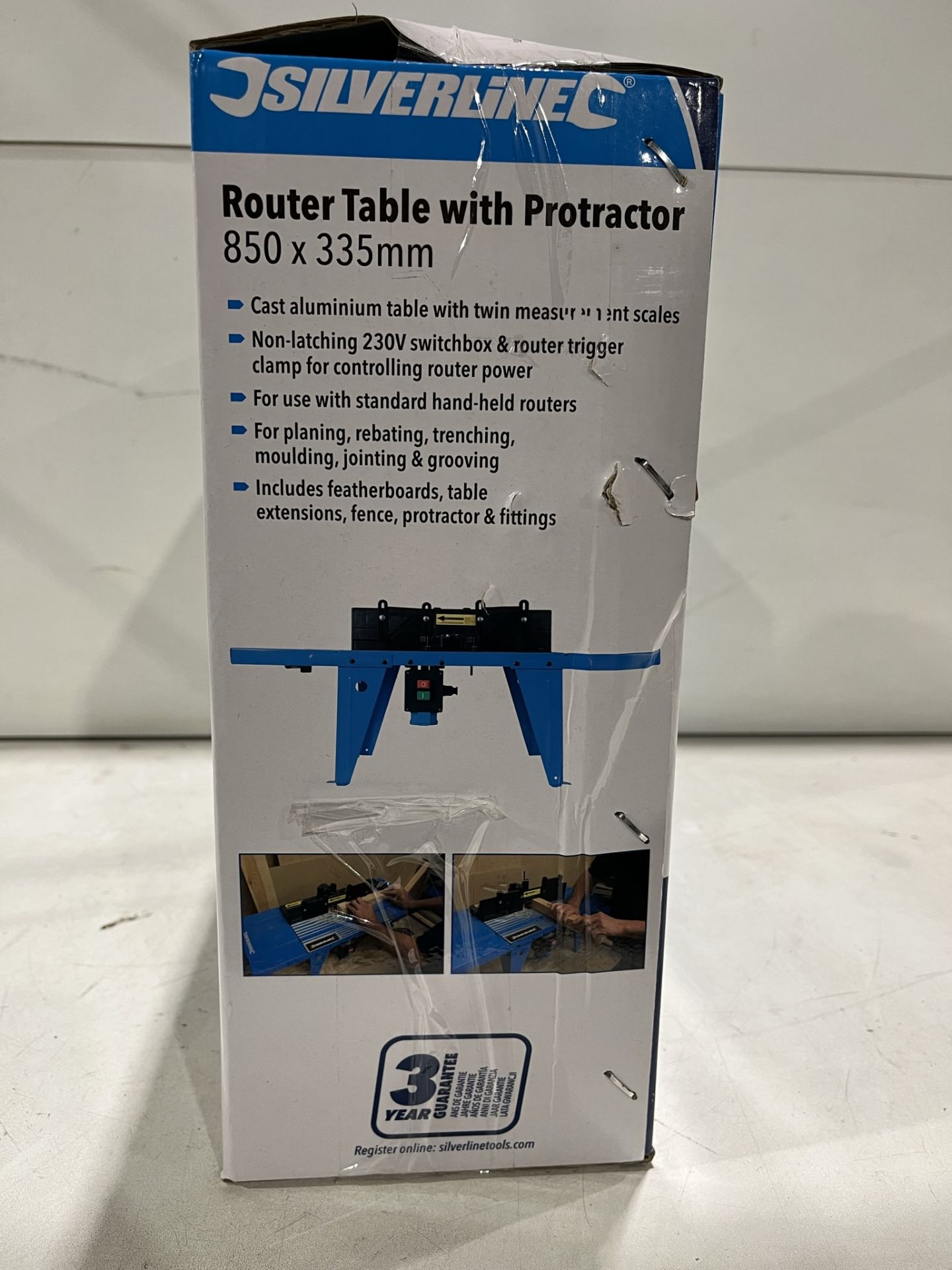 Silverline Router Table with Protractor - 850 x 335mm - Image 5 of 5