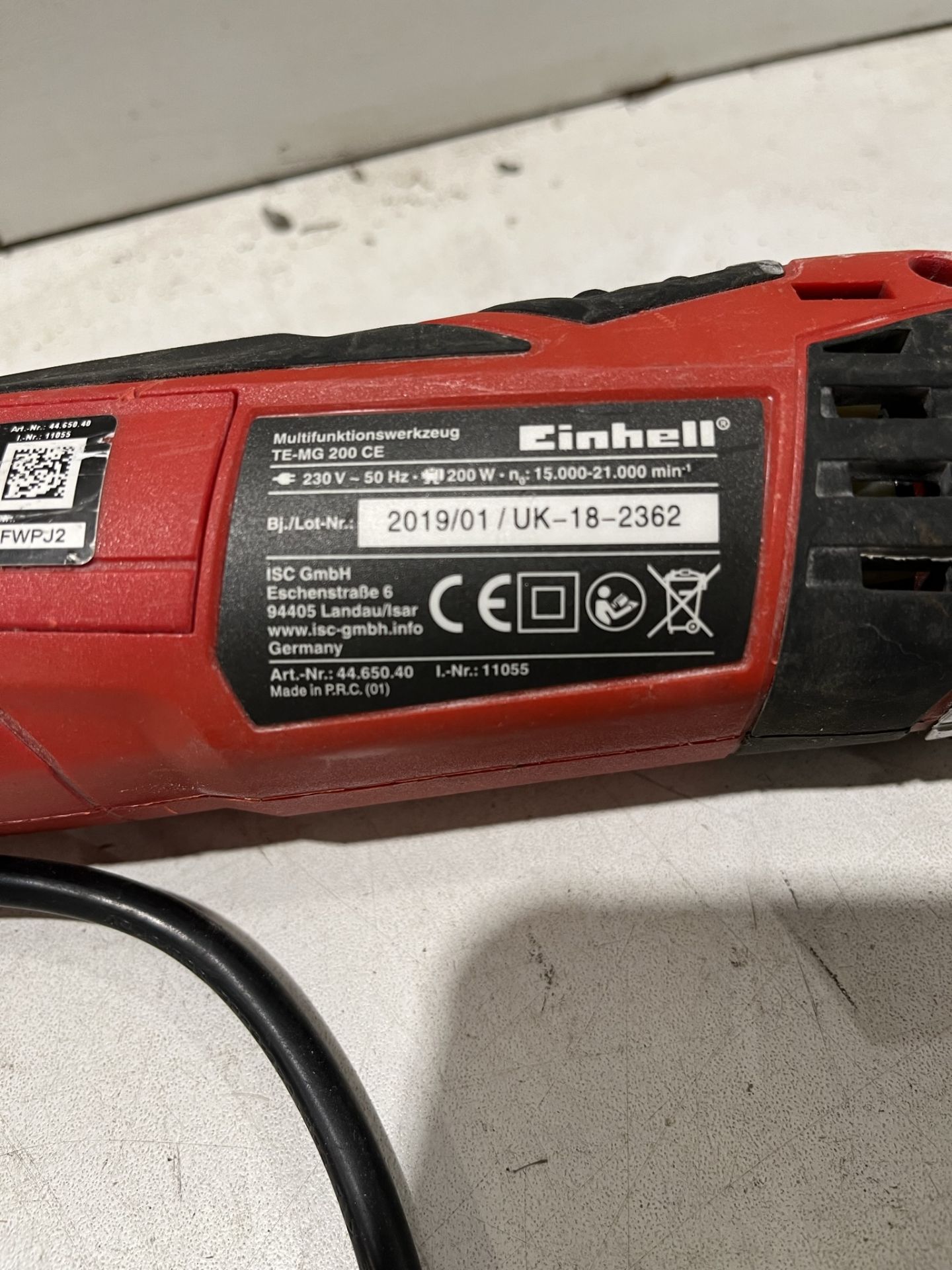 Einhell TE-MG 200CE Multi-Tool 200W 230V - Image 3 of 3