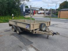 Ifor Williams LM126G Flat Bed Trailer with Drop Down Sides with Loading Ramps