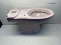 Pink Ceramic Back To Wall Toilet Pan