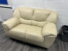 2 x 2 Seater Faux Leather Sofa's