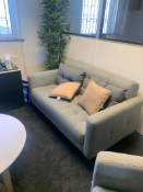 2 Seater Grey Sofa - Ex-Display