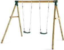 Plum Marmoset Wooden Swing Set