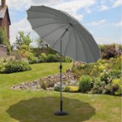 Shanghai 2.7m Grey Parasol With Crank and Tilt