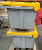 2 x Unbranded Plastic Crates W/ Various Hilti Parts *As Pictured*