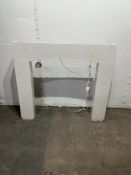 Ex Display Marble Fire Surround W/ Down Lights