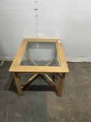 Ex Display Coffee Table W/ Glass Centre