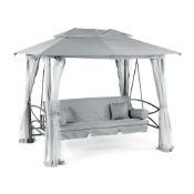 BOX 2 ONLY From Luxor Grey Gazebo Swing Daybed