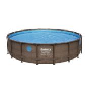 Bestway 18ft x 48in Power Steel Swim Vista Series Pool Set