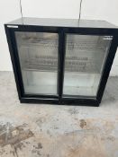 Gastro Line CL-210SC Black 188L Back Bar Double Door Cooler