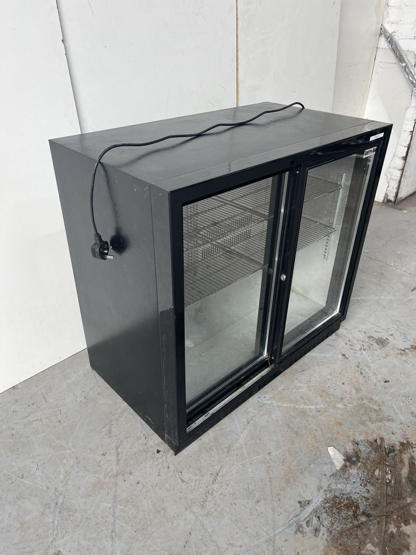 Gastro Line CL-210SC Black 188L Back Bar Double Door Cooler - Image 11 of 16