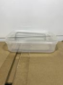 1000 x E221 02 750ml Rectangular Plastic Preparation Tubs/Trays