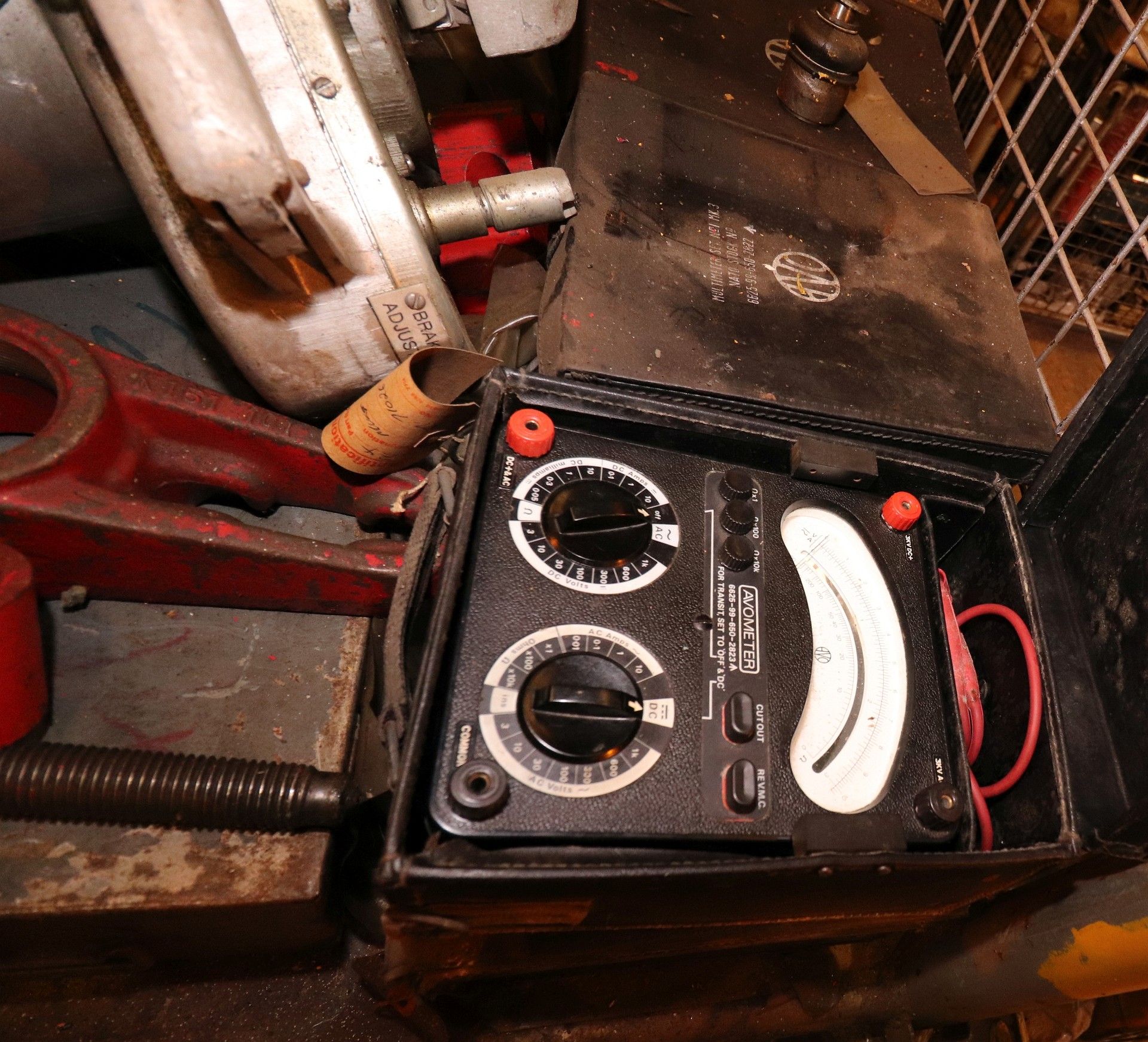 Test Meters & Press Frame & Chopsaw & Hoist - Image 10 of 12