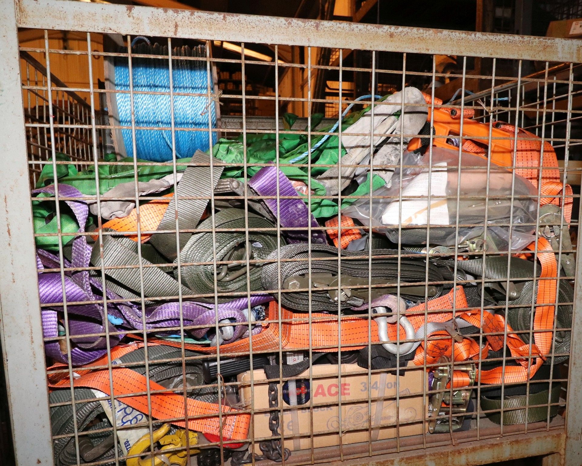 Large Quantity of Lifting and tie-down Straps