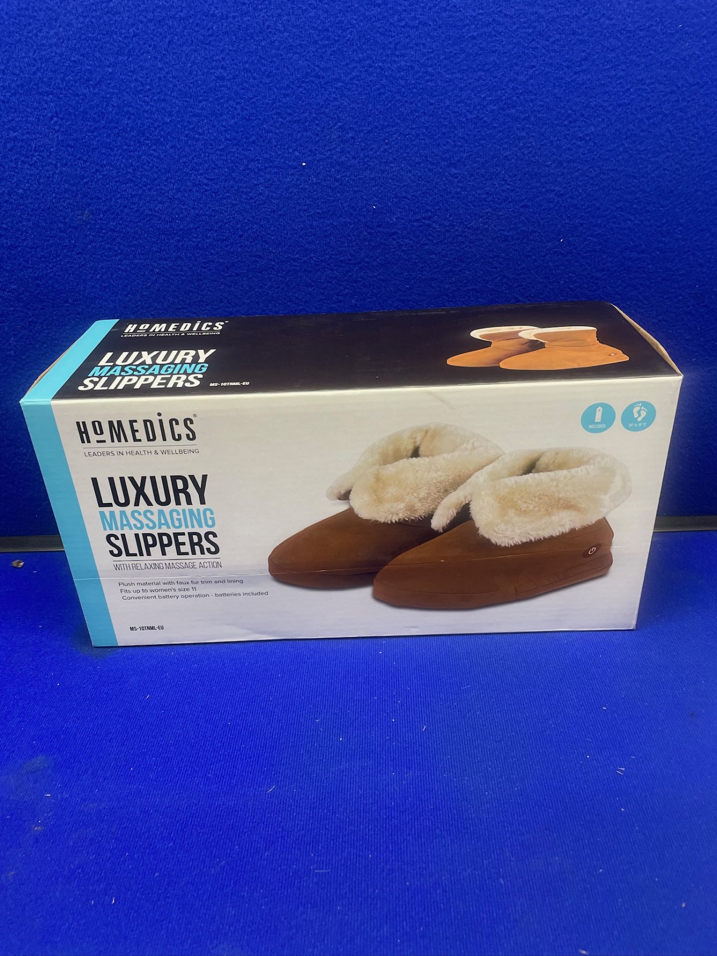 Homedics Luxury Massaging Slippers