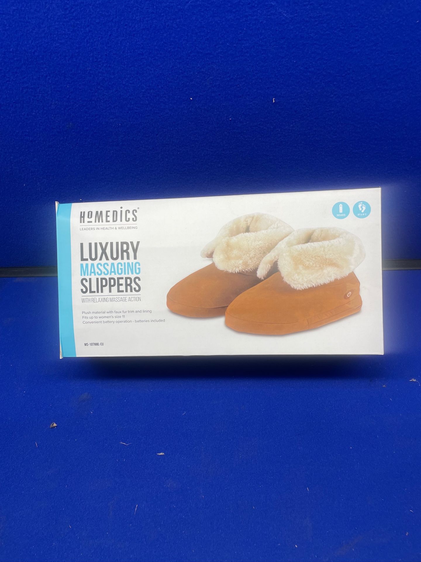 5 x Homedics Luxury Massaging Slippers