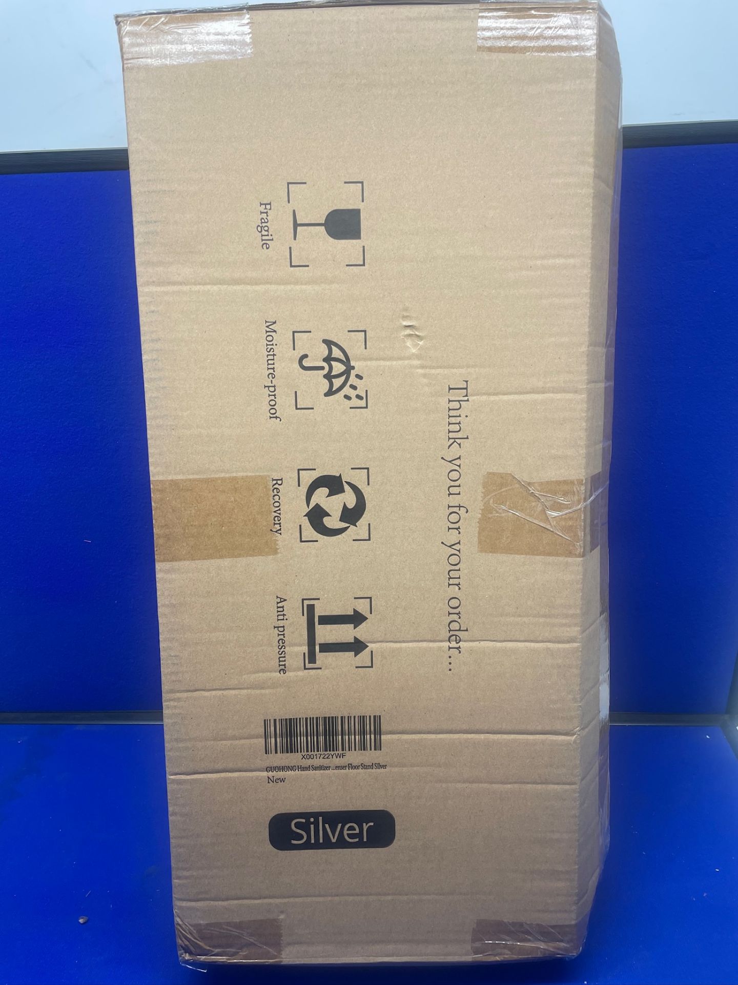 3 x Boxes of Hand Sanitiser and Silver Coloured Stand - Image 2 of 2