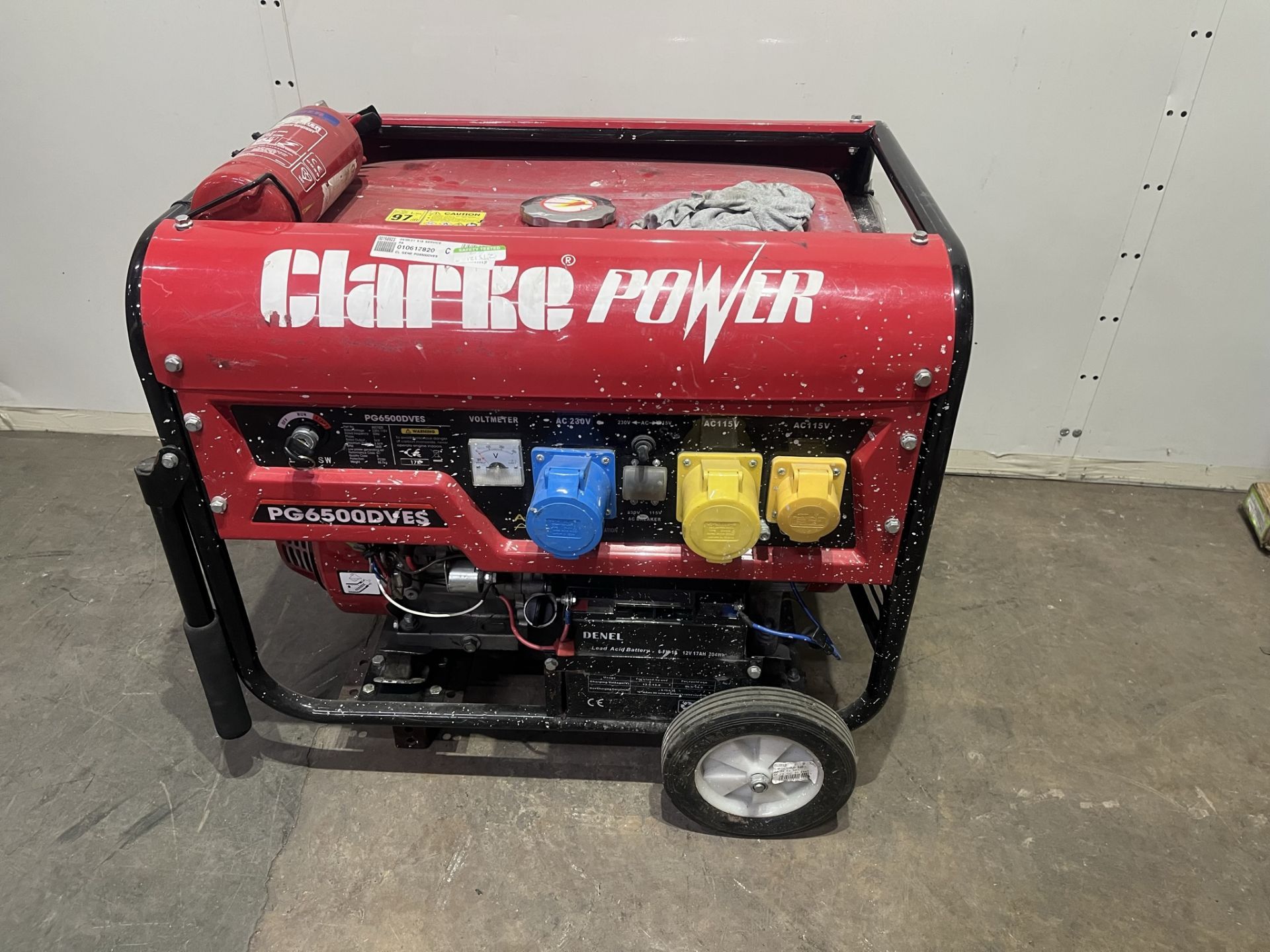 CLARKE POWER PG6500DVES PETROL GENERATOR