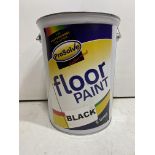 18 x Tins Of ProSolve Black Floor Paint, Black