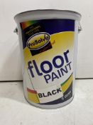 18 x Tins Of ProSolve Black Floor Paint, Black